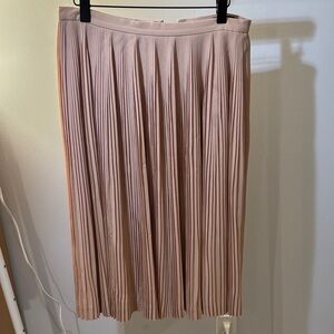 J. Crew Blush A-Line Pleated Skirt